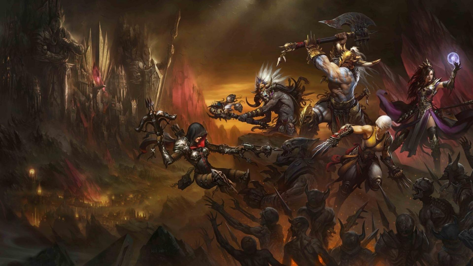 Demon Hunter Diablo Iii Barbarian Blizzard Wallpaper