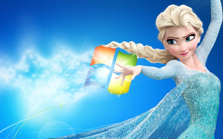 Disney Frozen Elsa Windows 7 Wallpaper Coisas para usar Pinterest 736x460