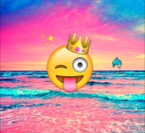 queen emoji background