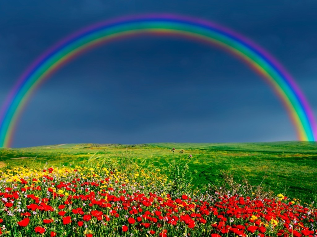 Nature Rainbow Wallpaper Hd