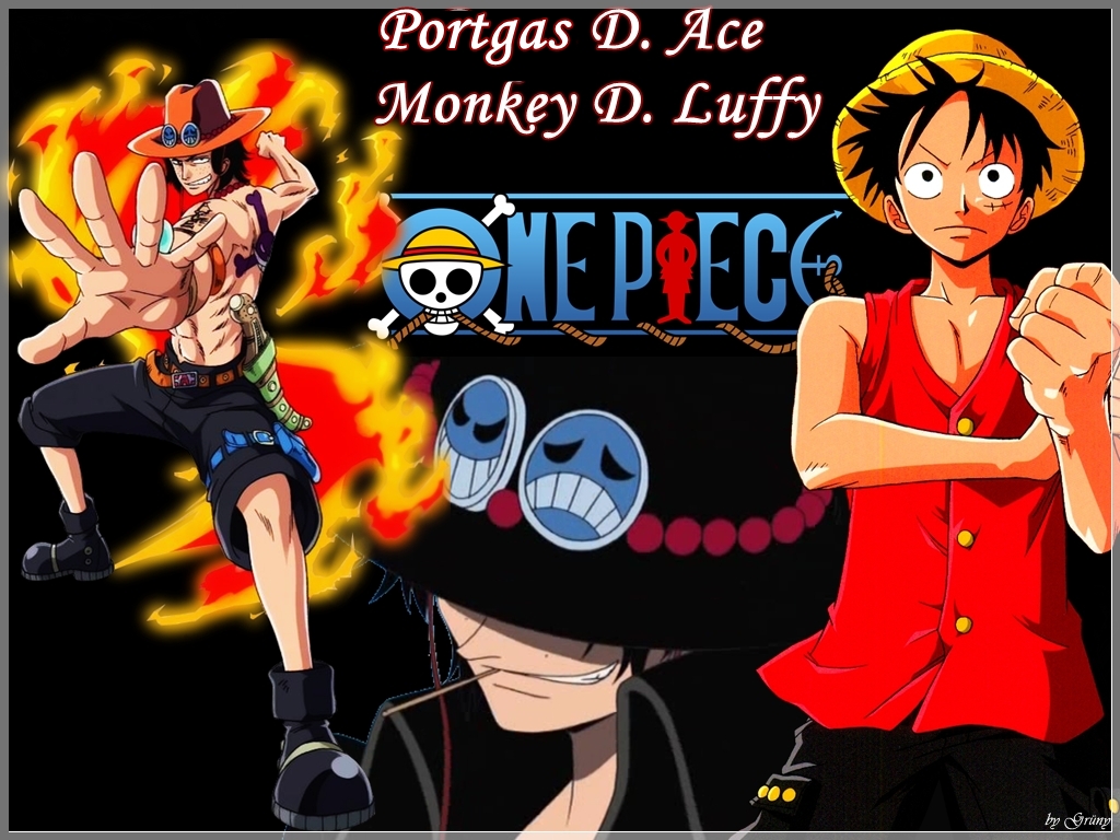 Luffy Ace Two Brothers Wallpaper   One Piece Anime Wallpaper