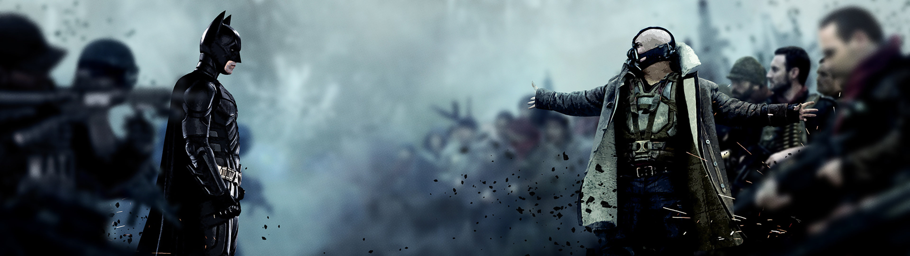 3840x1080 Awesome Dark Knight Rises Wallpaper Dual Picture