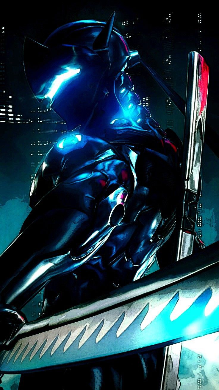 Futuristic Man With Skis On Top Of A Building