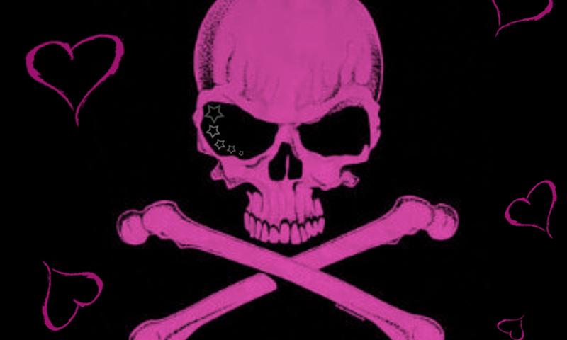 Girly Skull Wallpaper For You Android Phone Featuring