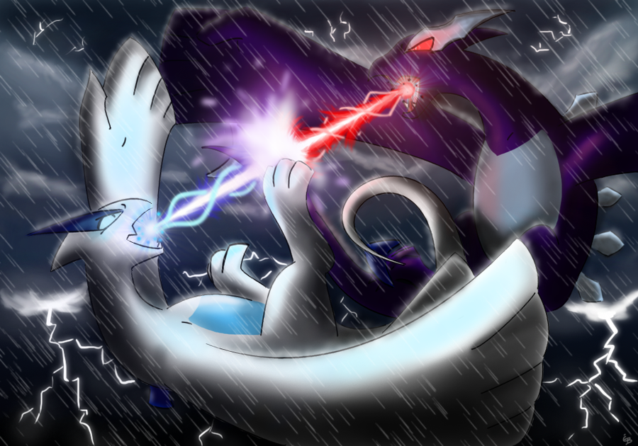 Shadow Lugia Wallpaper Shadow lugia by darkersounds