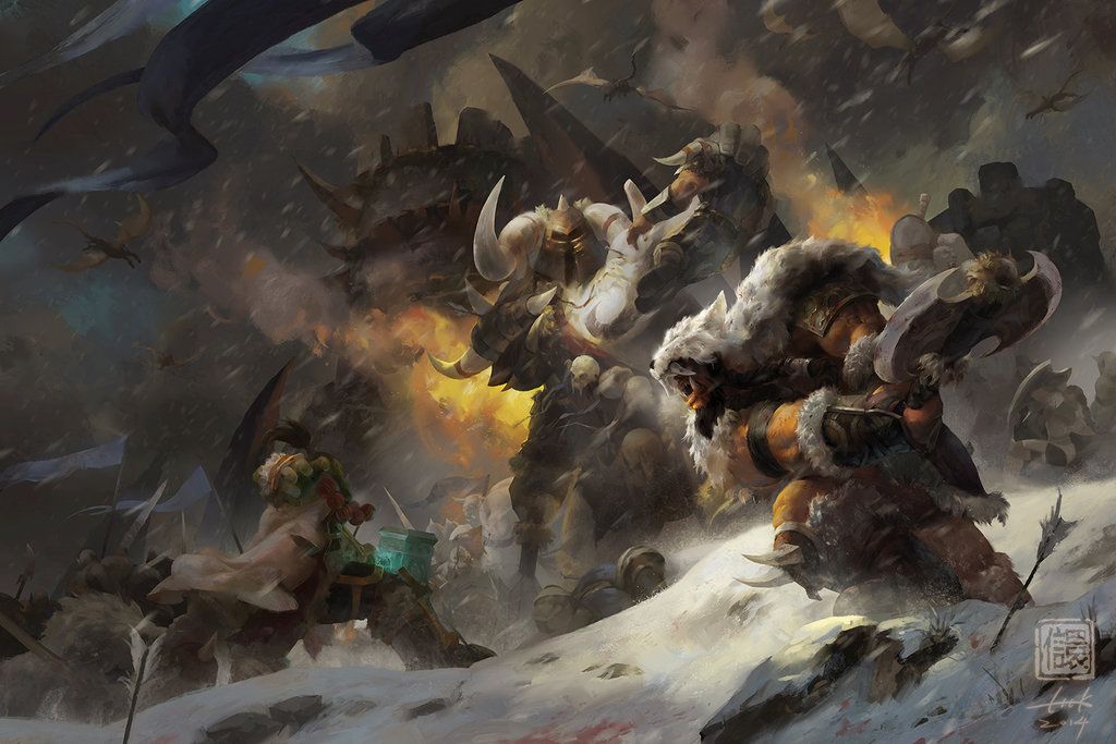 Rise Of The Frostwolf By 6kart Painting