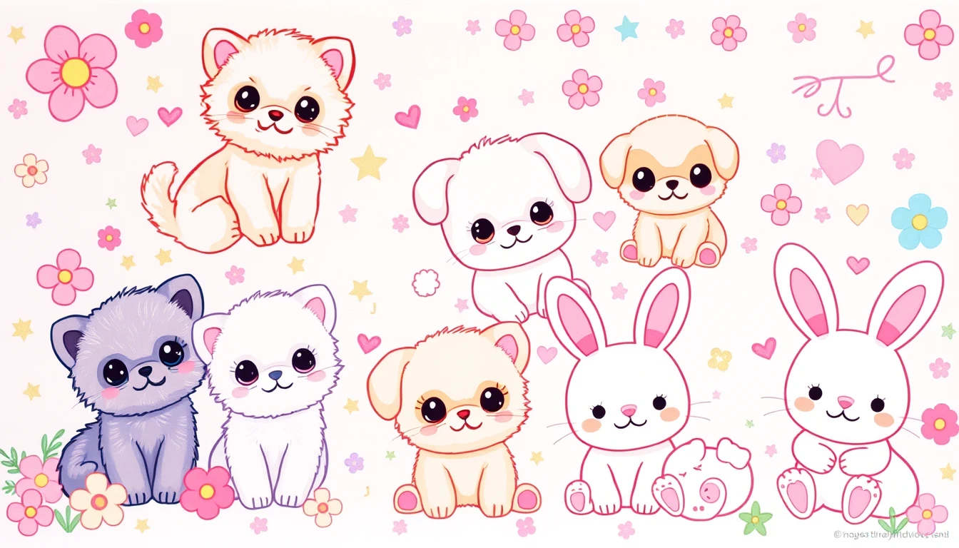 Kawaii Animals Wallpaper