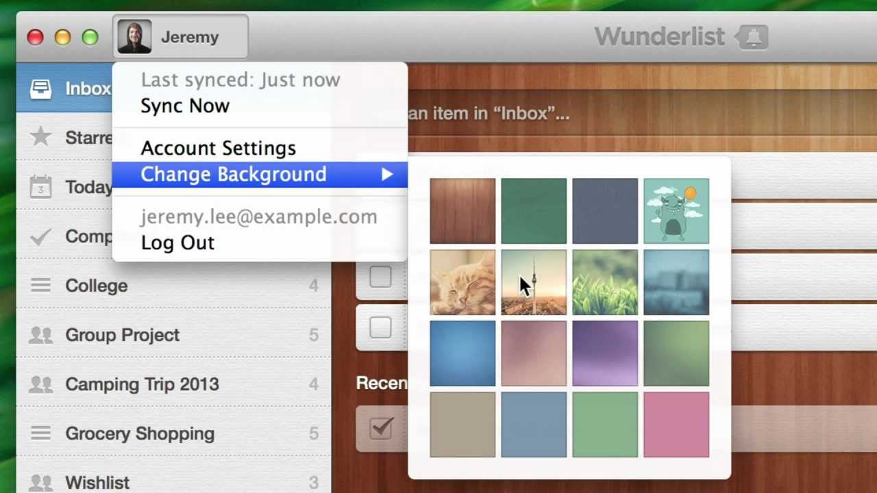 Getting Started With Wunderlist Background