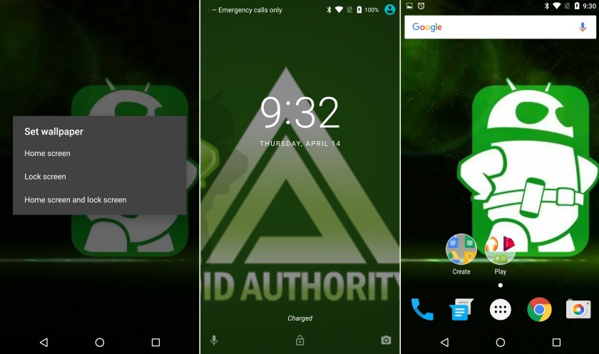 Android N Dev Pre Lets You Set Different Wallpaper For
