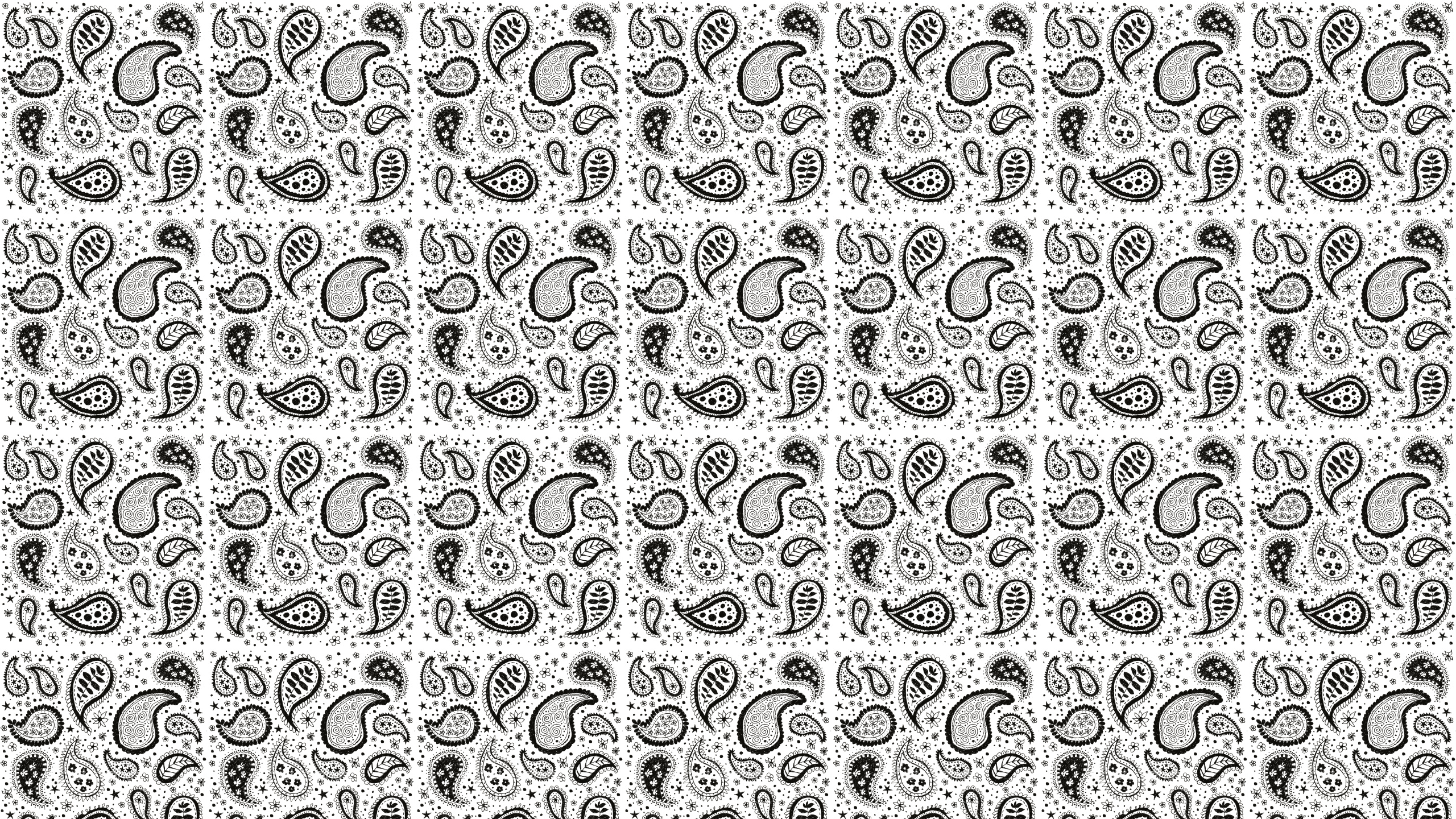 White Black Paisley Desktop Wallpaper Is Easy Just Save The