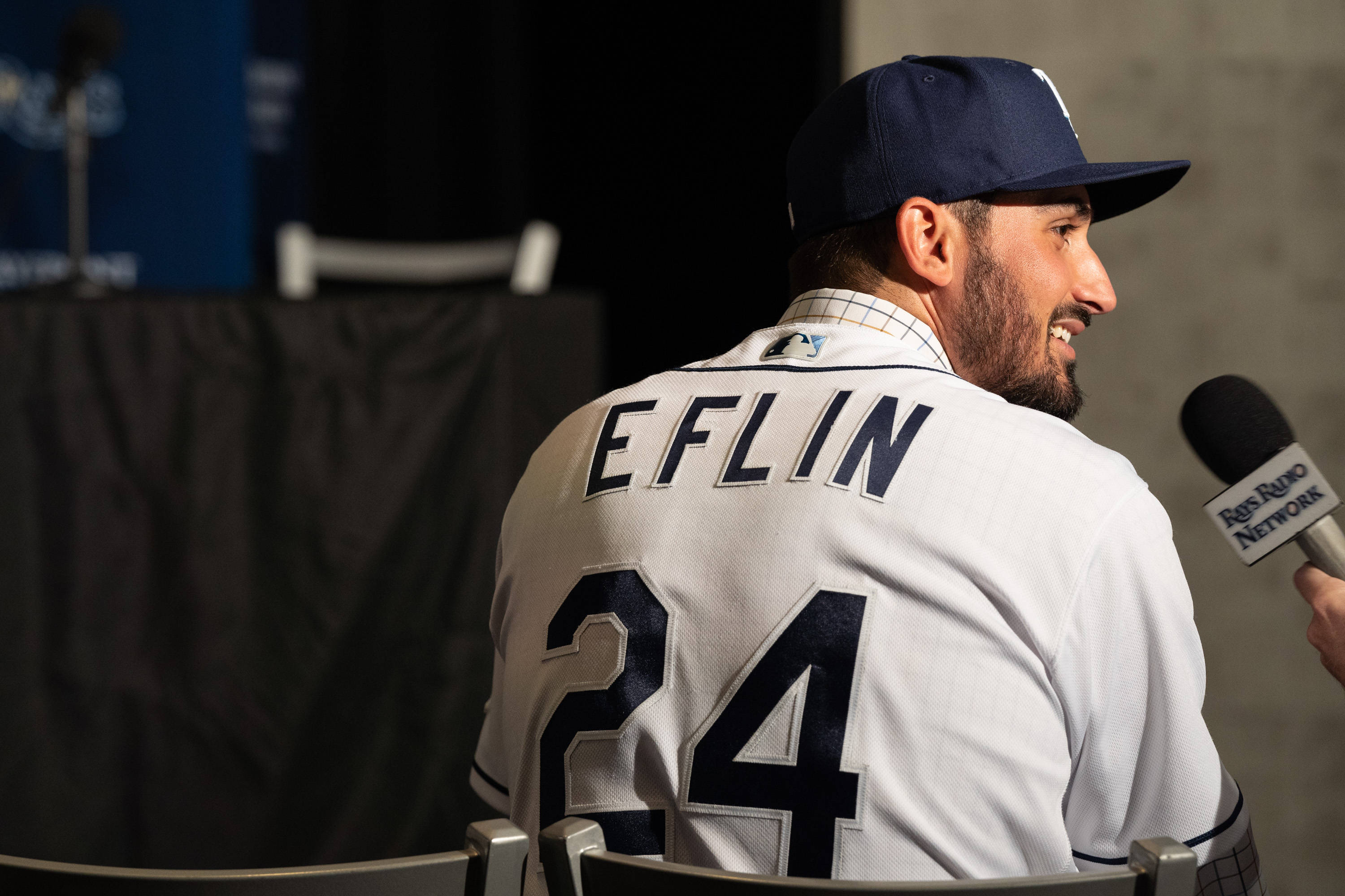 Zach Eflin In Action On The Baseball Field Wallpaper