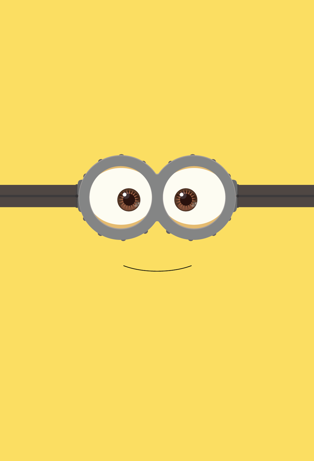 Minions Face Background Wallpaper