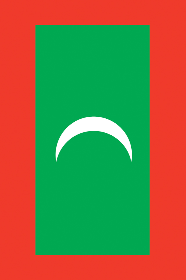 Maldives Flag iPhone Wallpaper HD