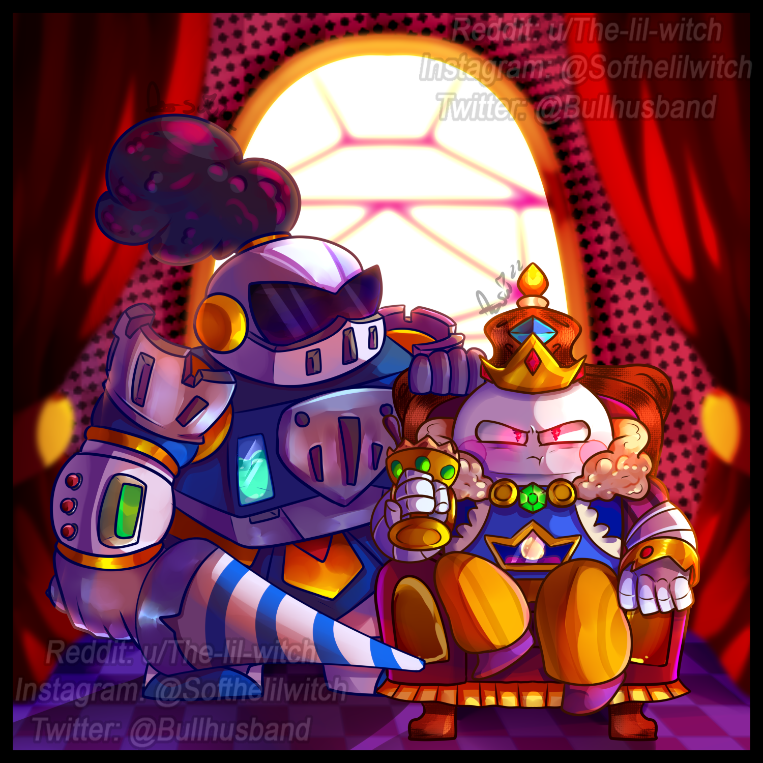 King Lou and Surge Mecha Paladin Fan Art Protect the king r