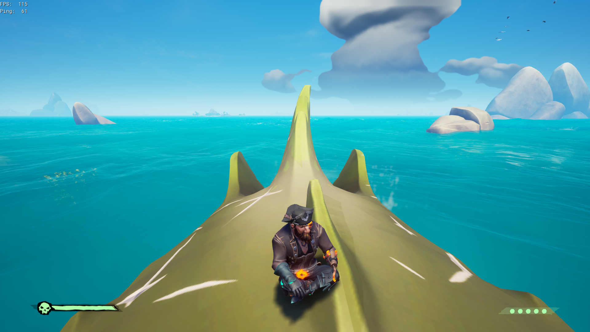 Just Casually Riding My Pet Megalodon Seaofthieves