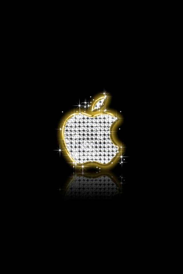Gold Bling Apple iPad Logo iPhone HD Wallpaper