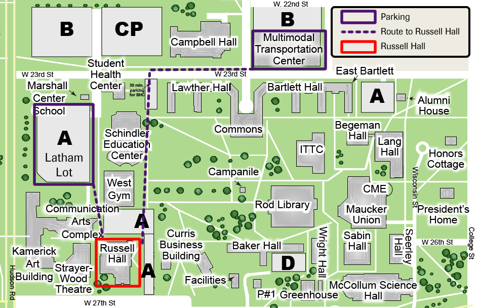 Map Of Northern Iowa University