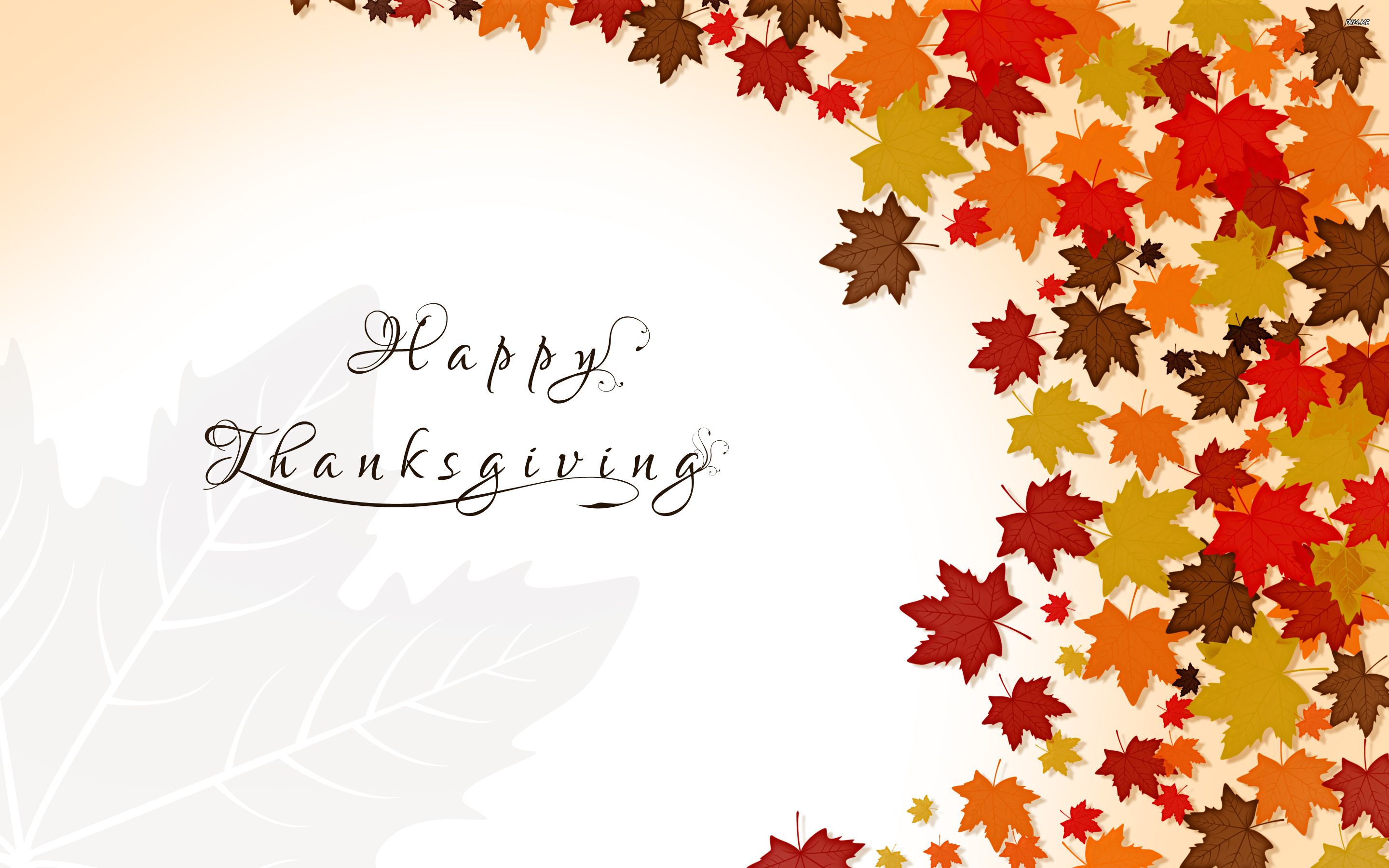 Holiday Happy Thanksgiving Wallpaper Red Background