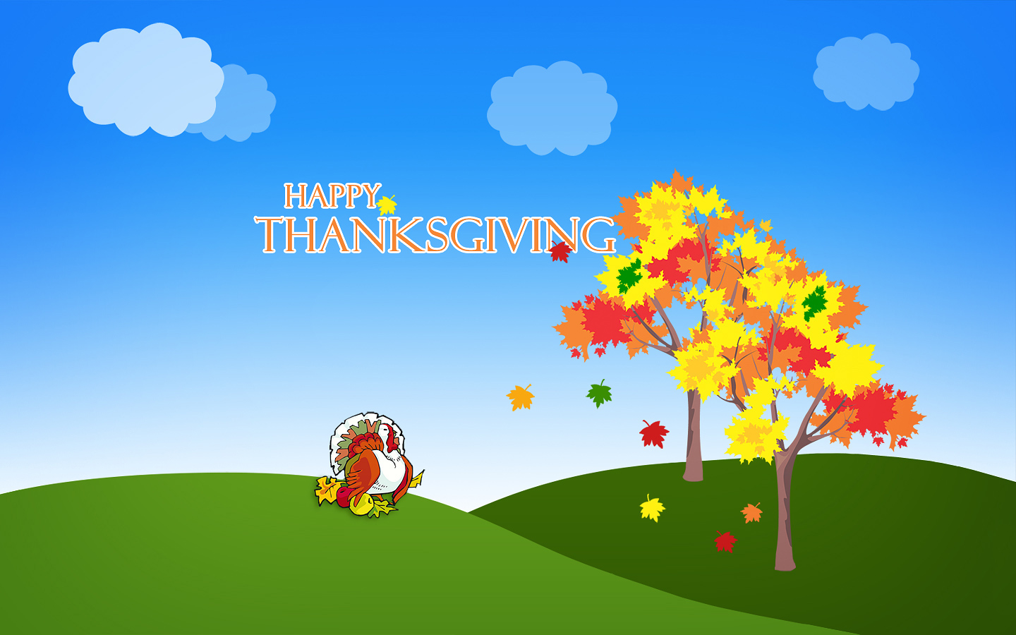 The Happy Turkey Day Thanksgiving Wallpaper For