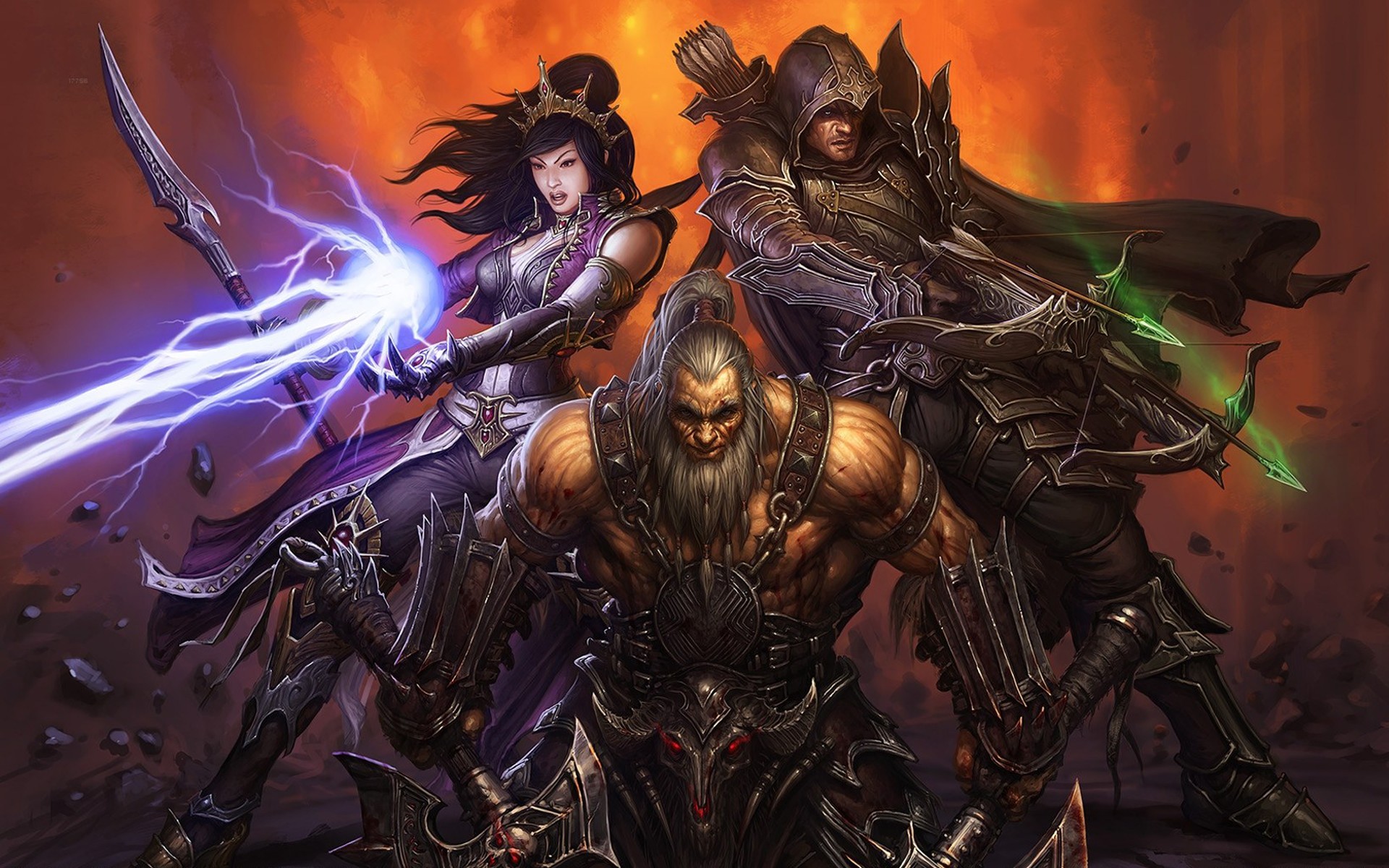 Hunter Barbarian Axe Blizzard Entertainment Artwork Diablo Iii