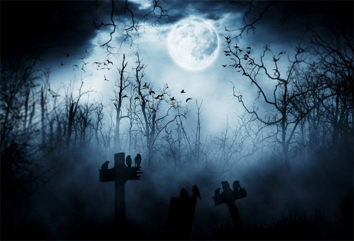 Amazon Leyiyi Gothic Happy Halloween Backdrop Grunge