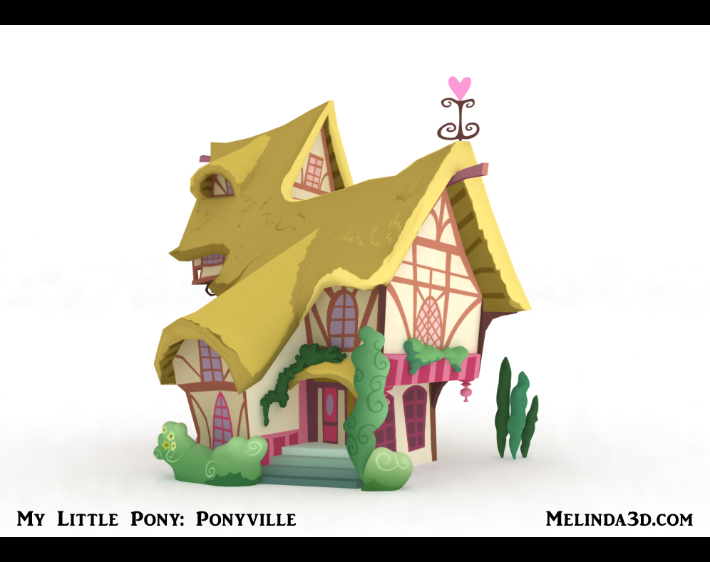 Ponyville Background Building by Rivenchan 996x789