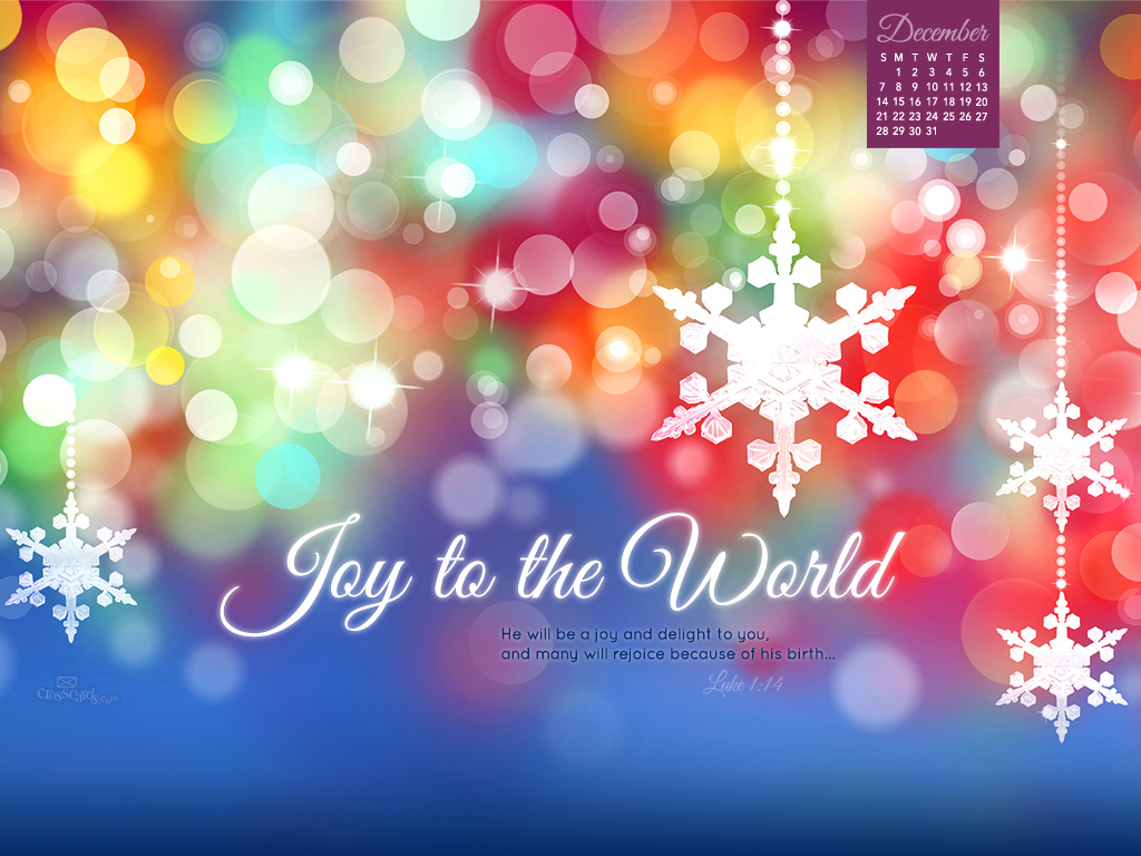 December 2014   Joy to the World   Wallpaper 1024x768