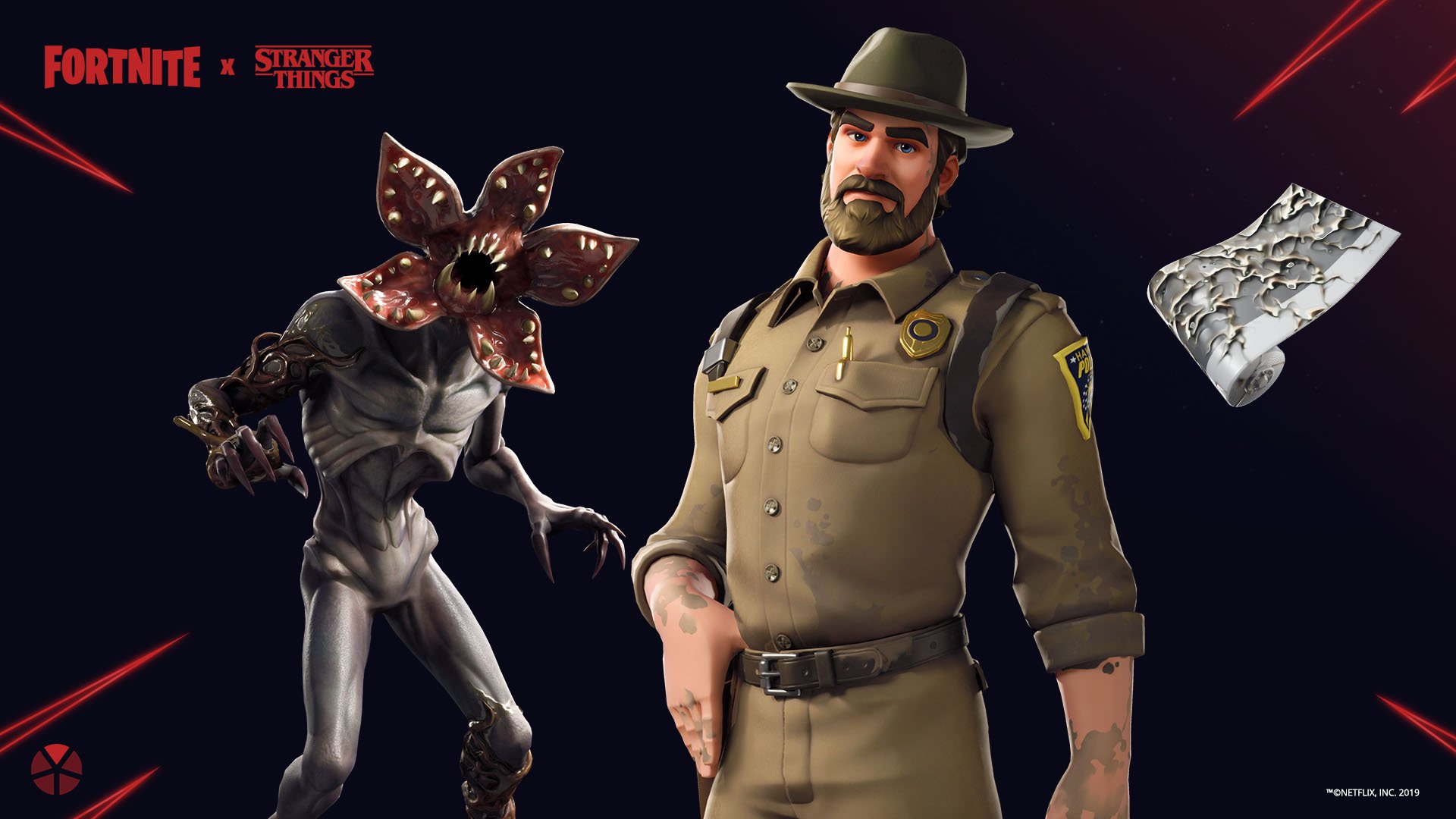 Fortnite brings back Chief Hopper and Demogorgon Outfits for 1920x1080