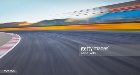 Empty Race Track Background Stock Photo Getty Image