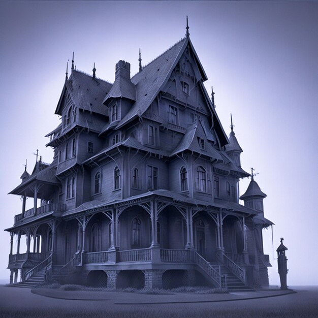 Scary Halloween Haunted House Wallpaper