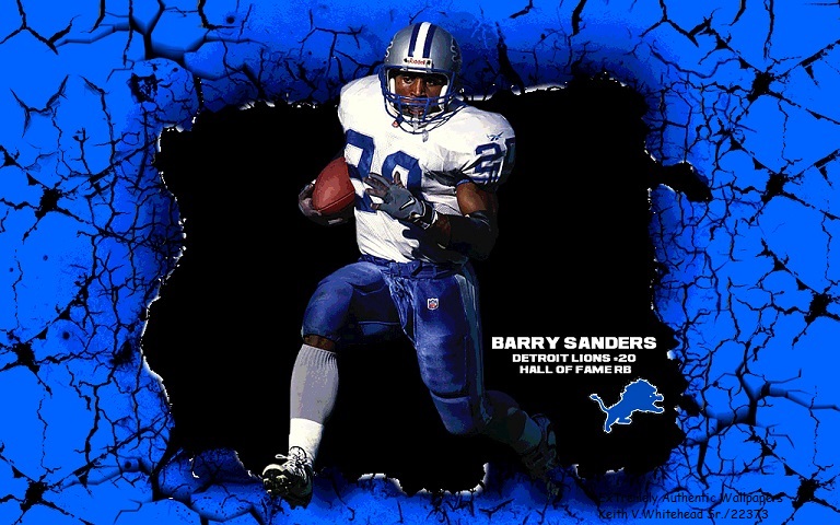 Barry Sanders Detroit Lions By Keiffer Boy