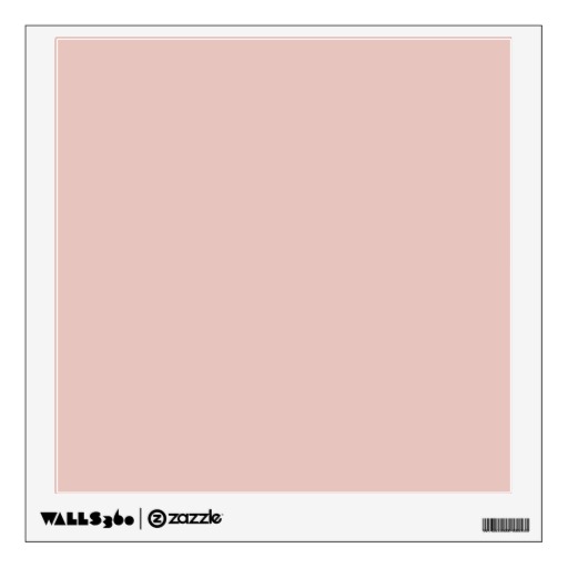 Blush Peachy Light Pink Solid Color Background Room Sticker