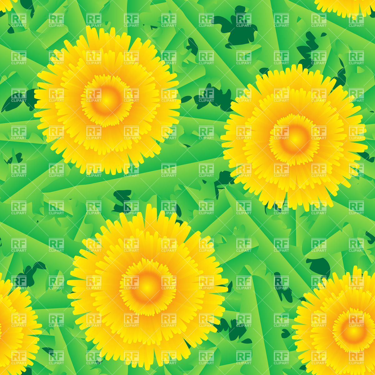 Seamless background with dandelion Backgrounds Textures Abstract