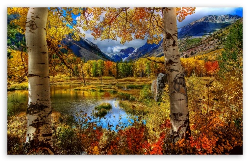 Mountain Autumn HD Desktop Wallpaper High Definition Fullscreen