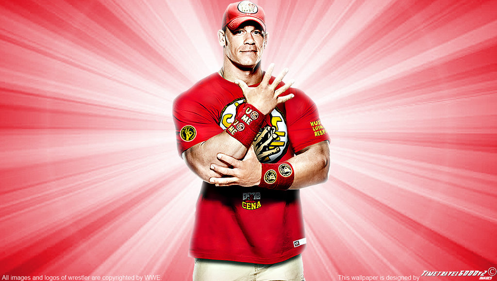 Wwe John Cena Red Wallpaper Widescreen By Timetravel6000v2 On