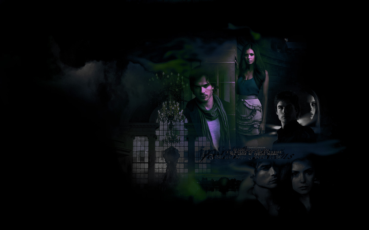 Damon Amp Elena The Vampire Diaries Wallpaper