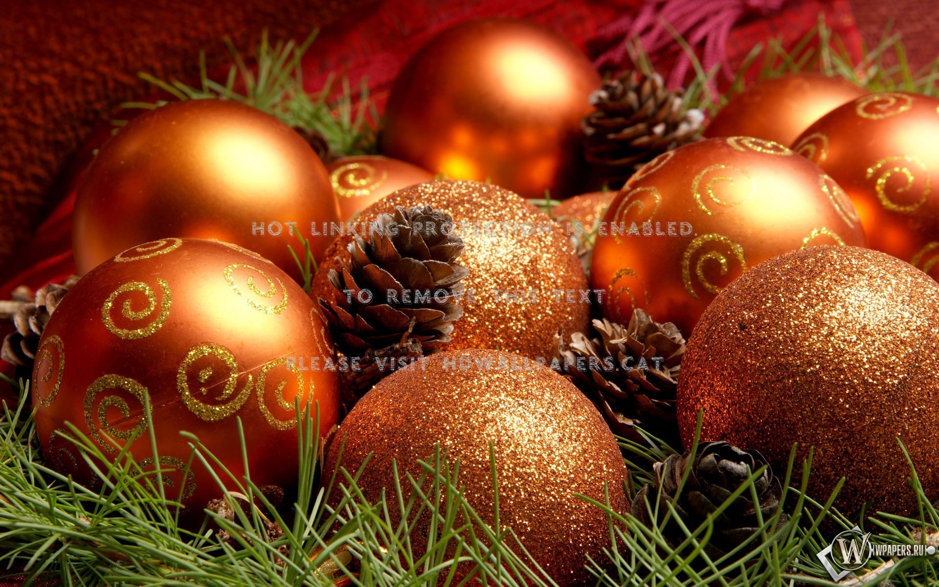 Golden Ornaments Decorations Christmas Yule