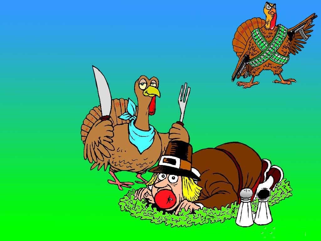 Funny Thanksgiving Desktop HD Wallpaper