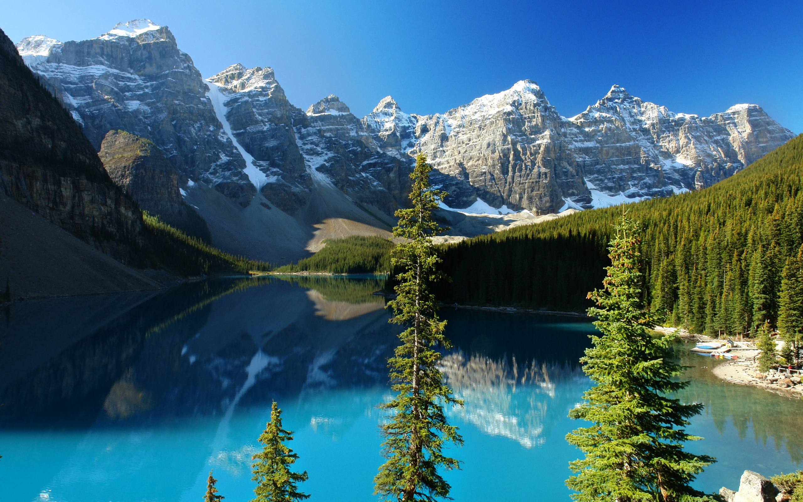 Reflection Mountains On Lake Surface Wallpaper In Resolution