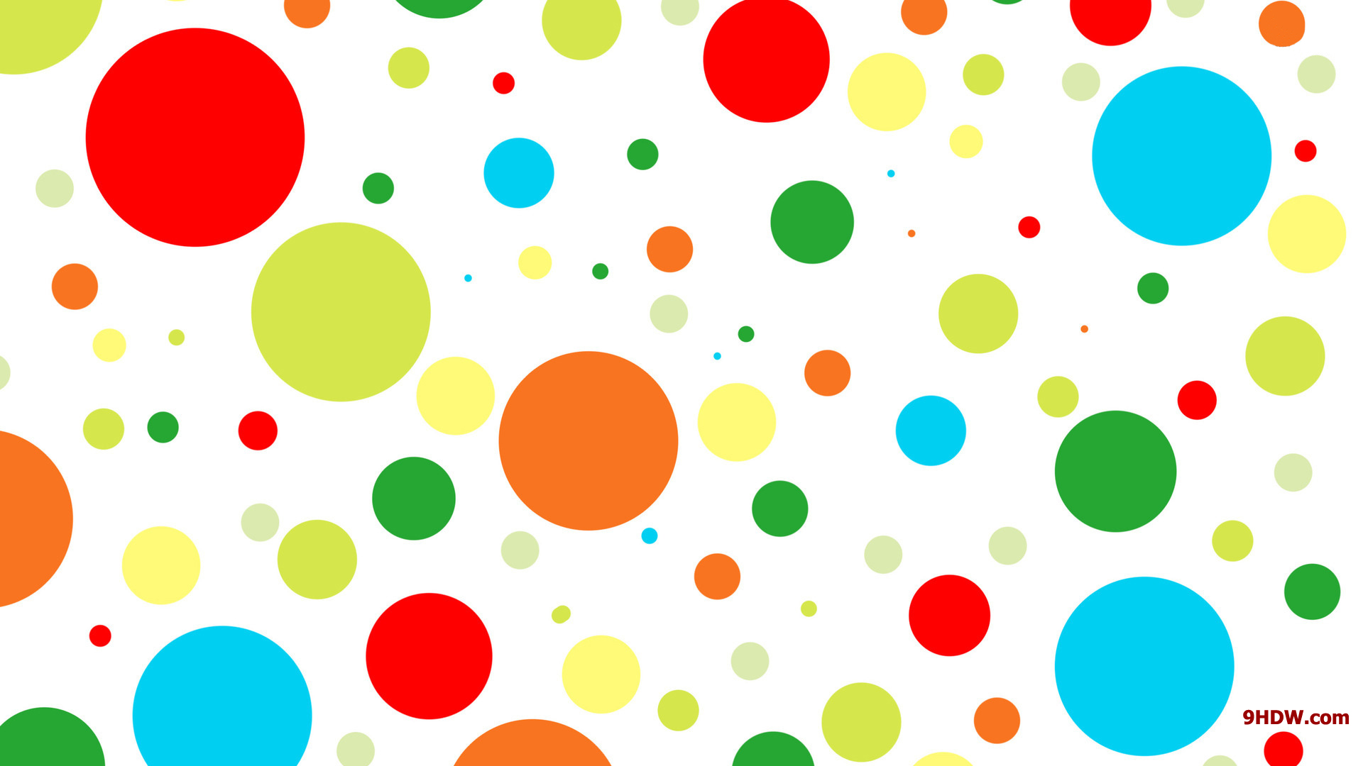 Multicolored Circles Wallpaper HD