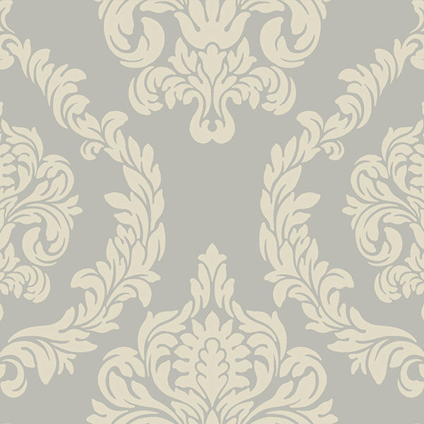 Candice Olson Silver Aristocrat Wallpaper   Wall Sticker Outlet