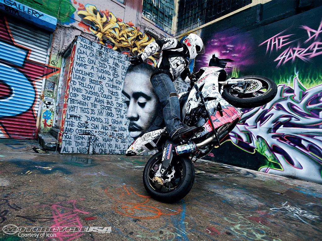 Icon Motorcycle Wallpaper Stunter Gif