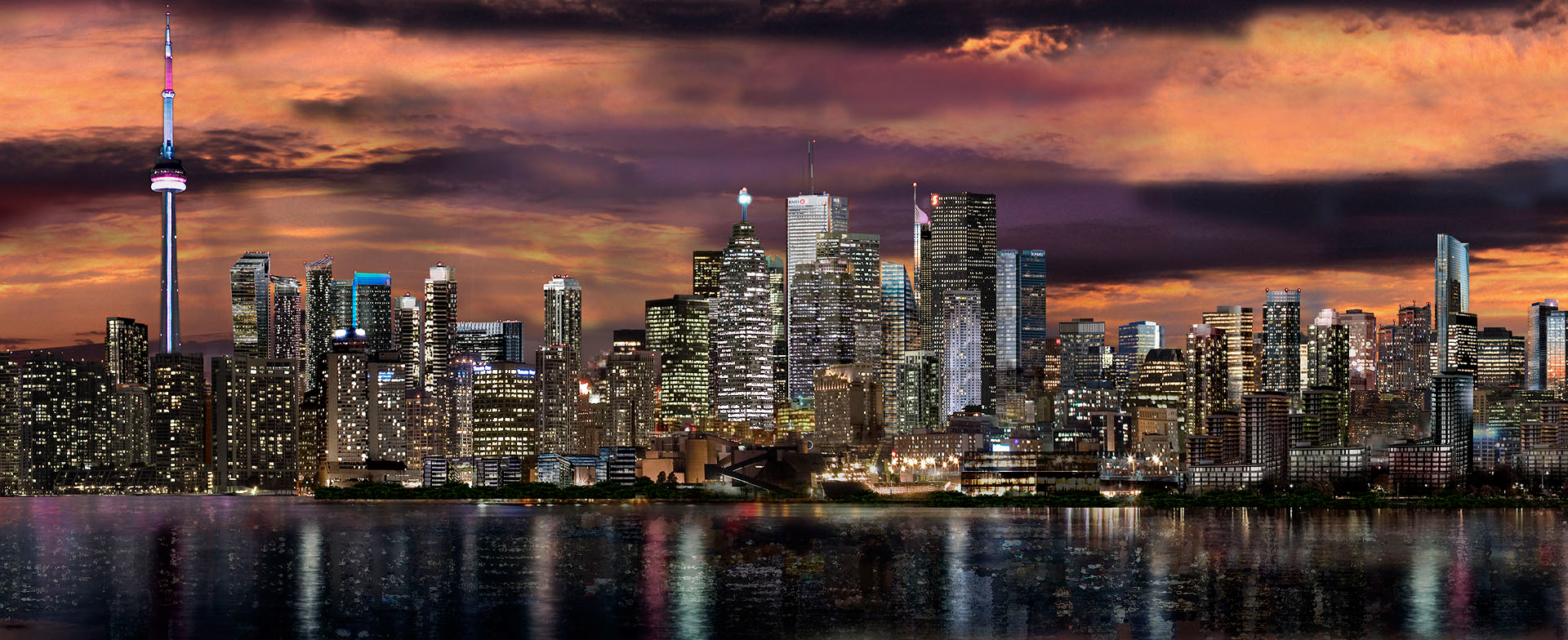 Toronto Future Skyline High Resolution Qrie