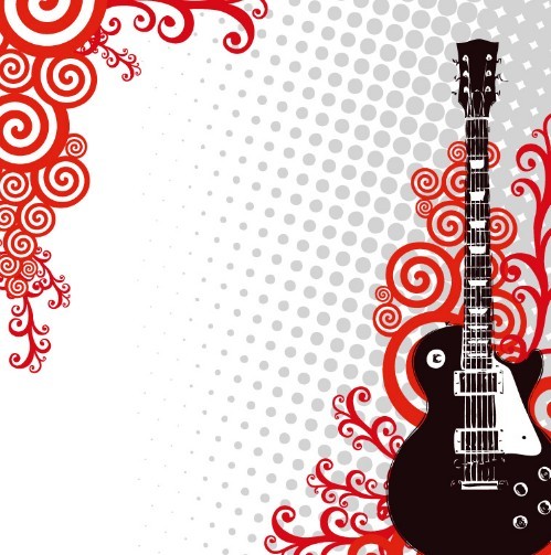 Guitar Borders Fashion Music And Background For You To