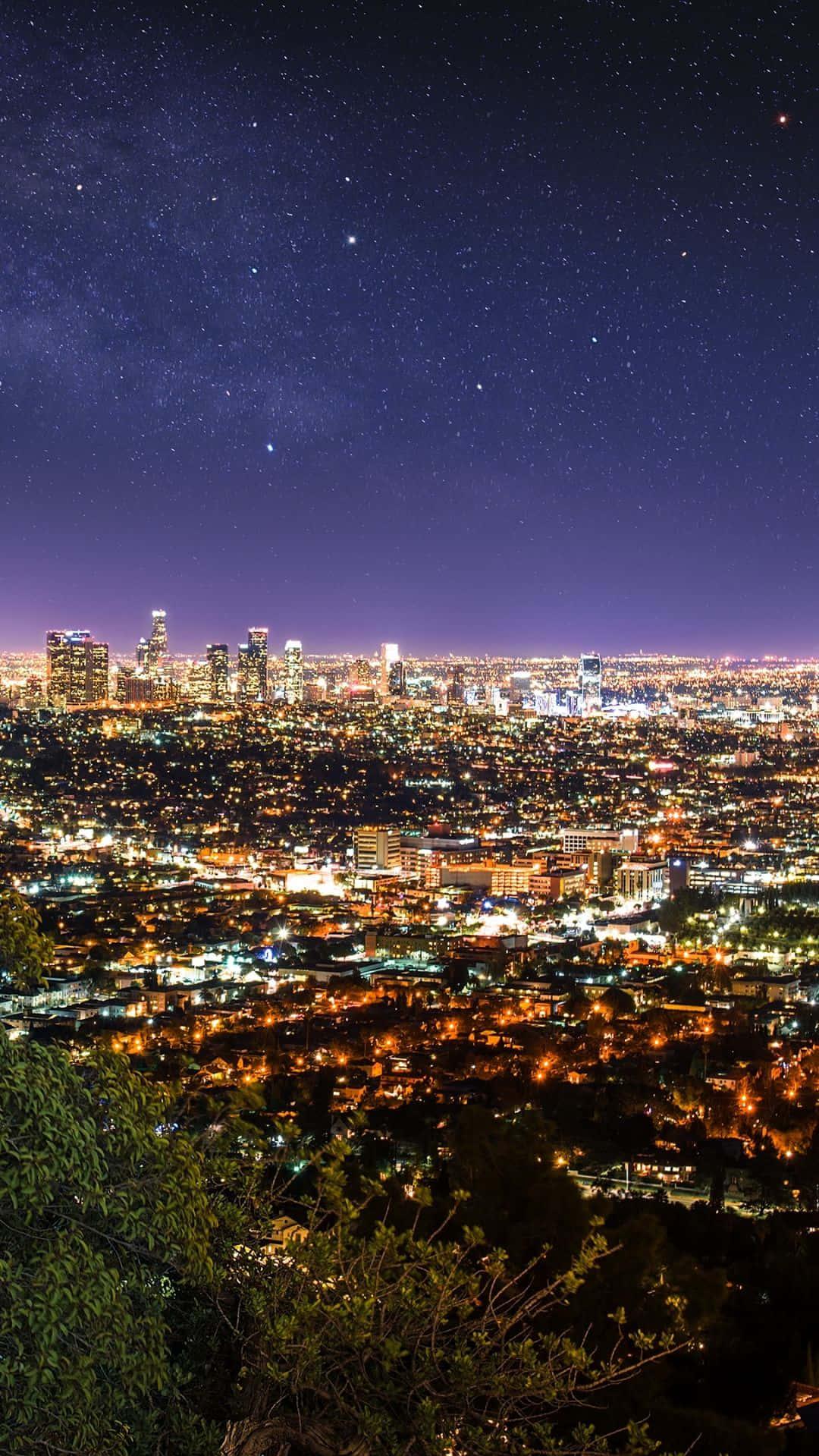 Enjoy A Mesmerizing Skyline Of Los Angeles From The