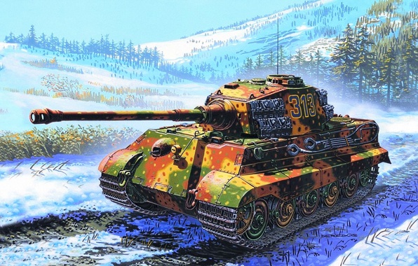 Wallpaper King Tiger Tank Weapon