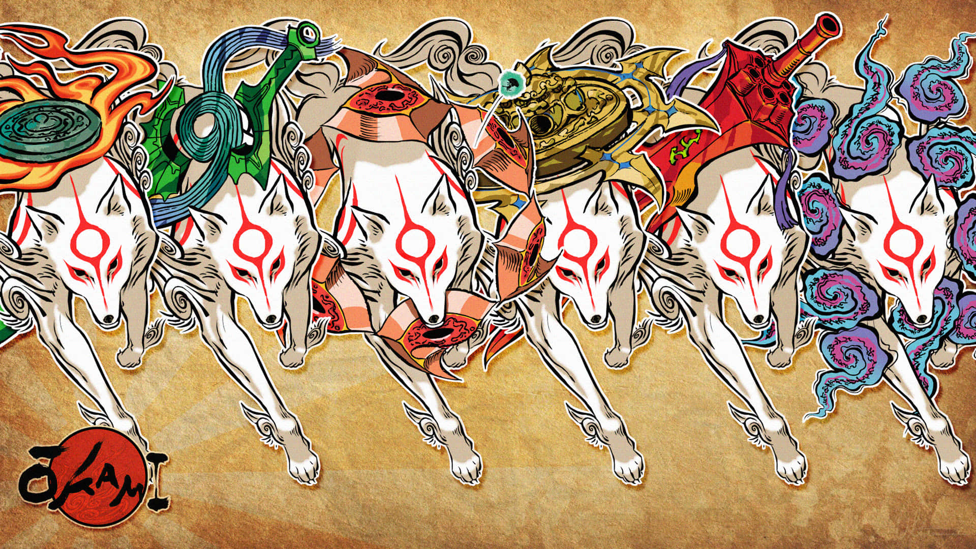Unlock Your Inner Artist With The Enchanting Visuals Of Okami HD Wallpaper