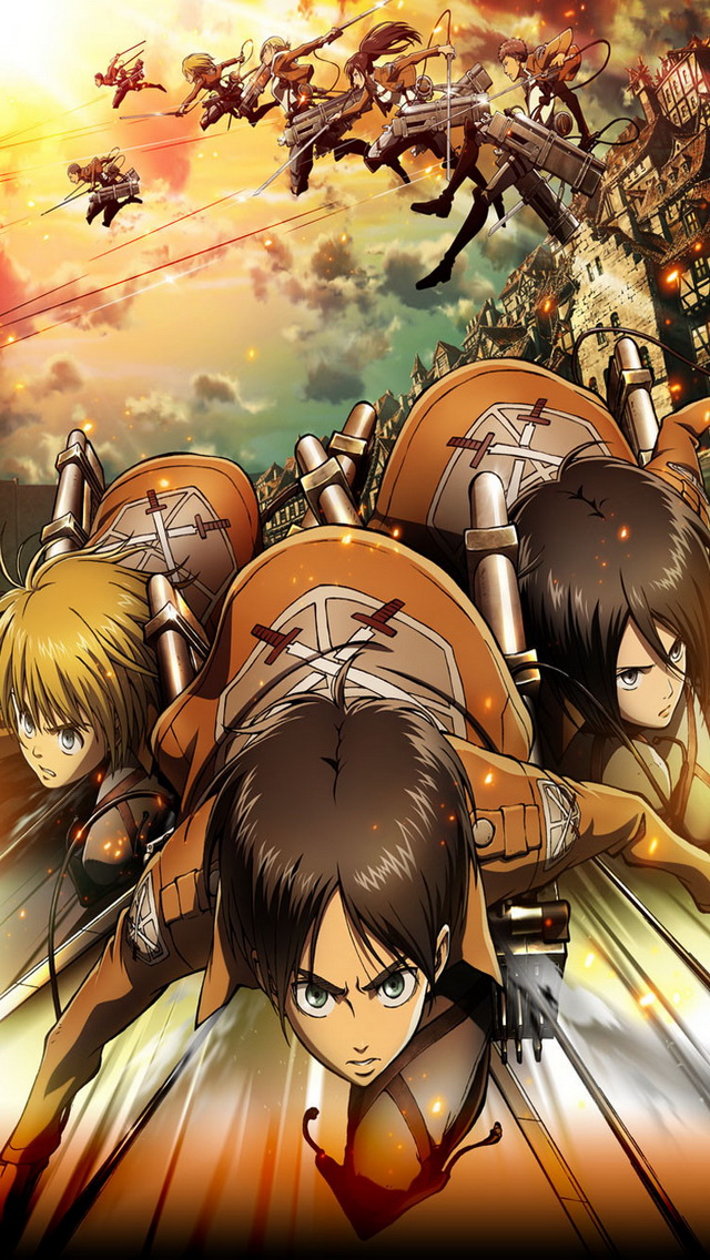 49 Attack On Titan Phone Wallpapers On Wallpapersafari