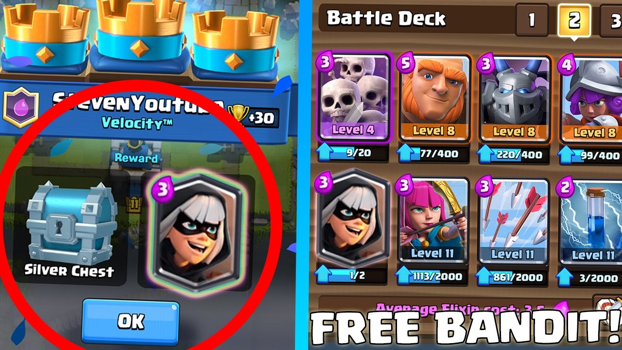 Get The Bandit For Clash Royale Draft