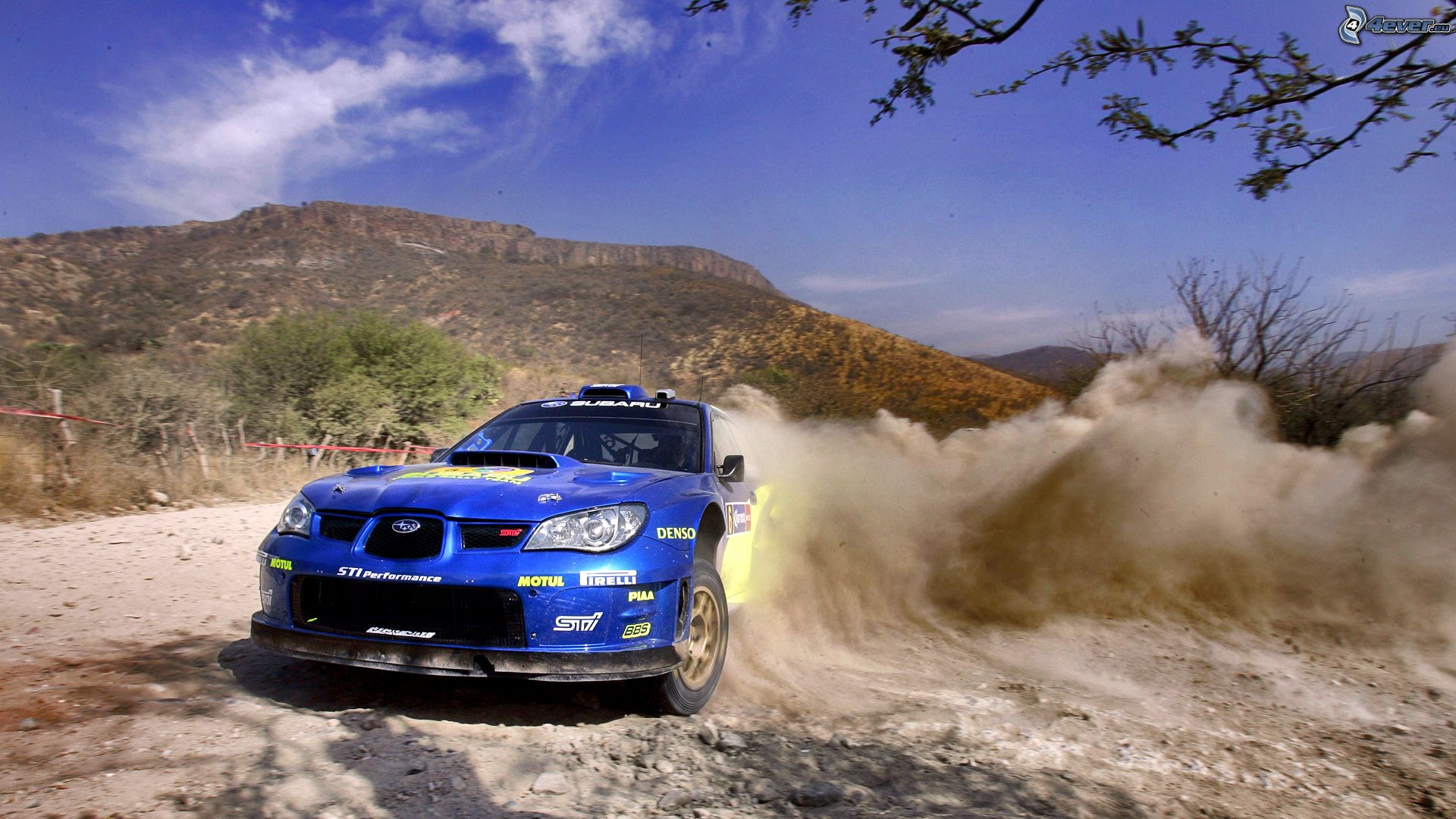 Subaru Impreza Wrc Drifting Dust Hill Rally Jpg